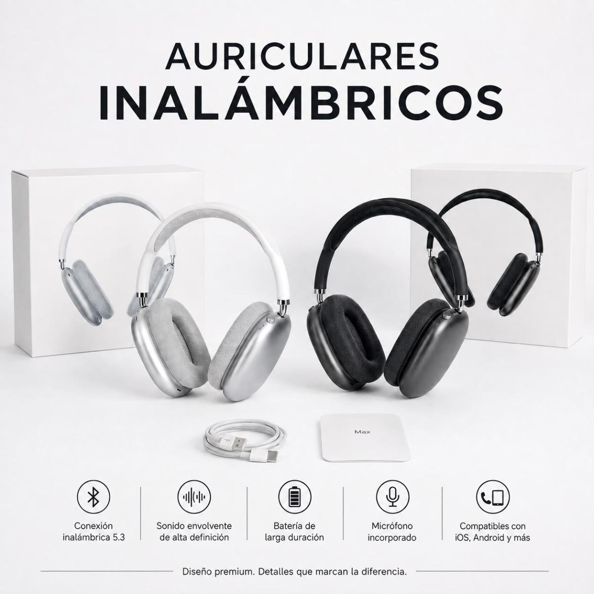 (44028) AURICULAR AIR PODS MAX - CALIDAD AAA -  - 