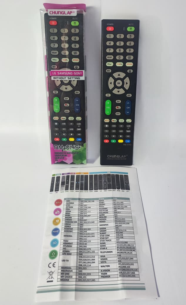 (TE014) CONTROL REMOTO SMART UNIVERSAL -  -  -  - 