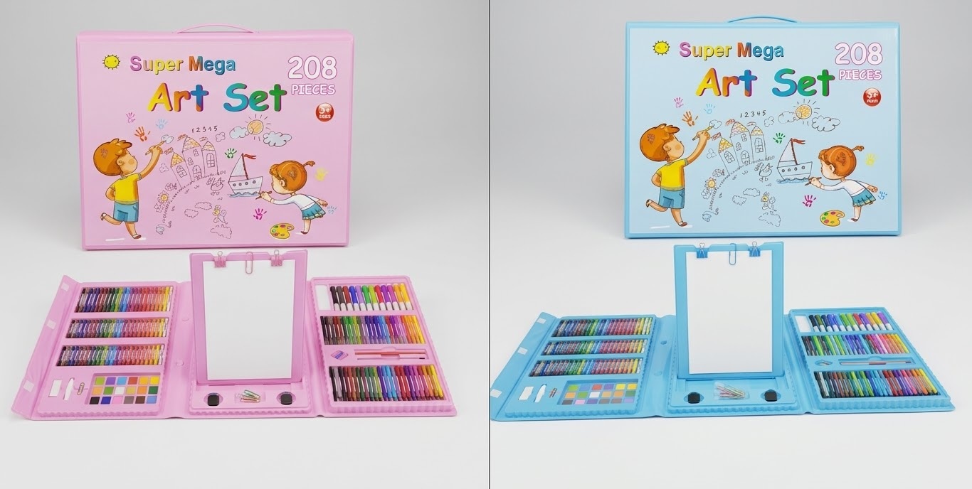 SET VALIJA DE ARTE 208 PCS -  -  -  -  -  -  -  - 