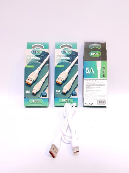 CABLE TIPO C 5A SILICONA CAJ(CA-8983) -  -  -  -  
