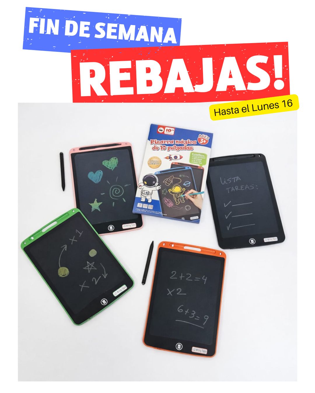 (PIZA10) PIZARRA LCD 10