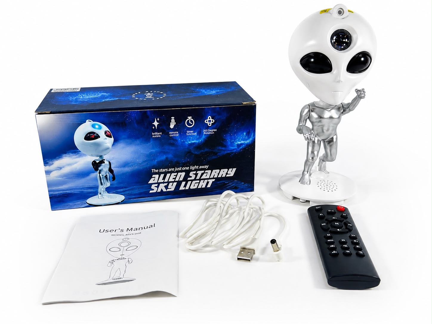 PROYECTOR ALIEN 19.5CM + PARLANTE BT -  -  -  -  -