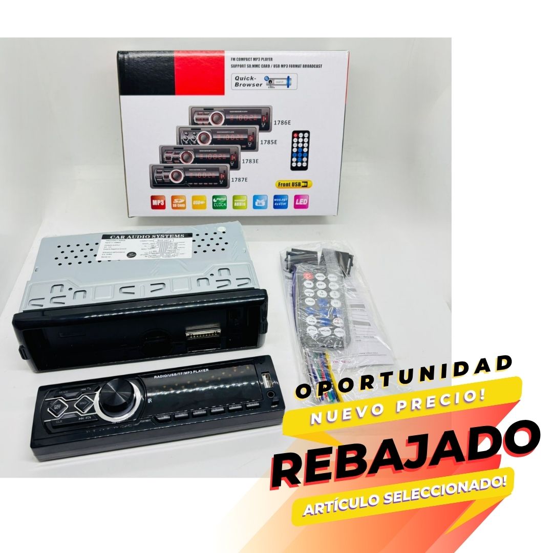 (STR-D120)  STEREO AUTO DESMONTABLE USB +SD -  -  